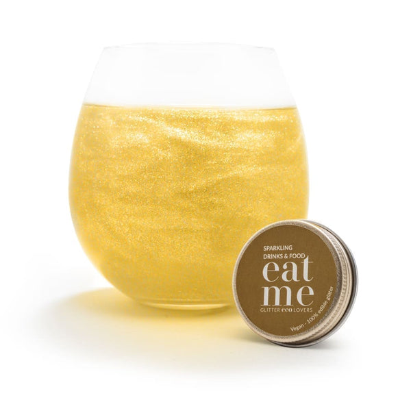 Gold Shimmer edible glitter for drinks and desserts