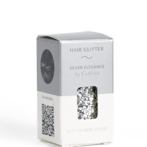 Silver Elegance Hair Glitter